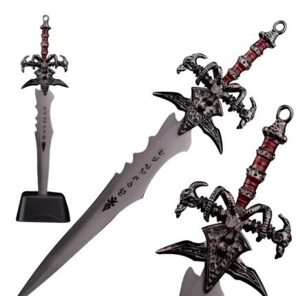 Espada Daga Abre Carta Frostmourne Arthas Lich King Warcraft Plateado
