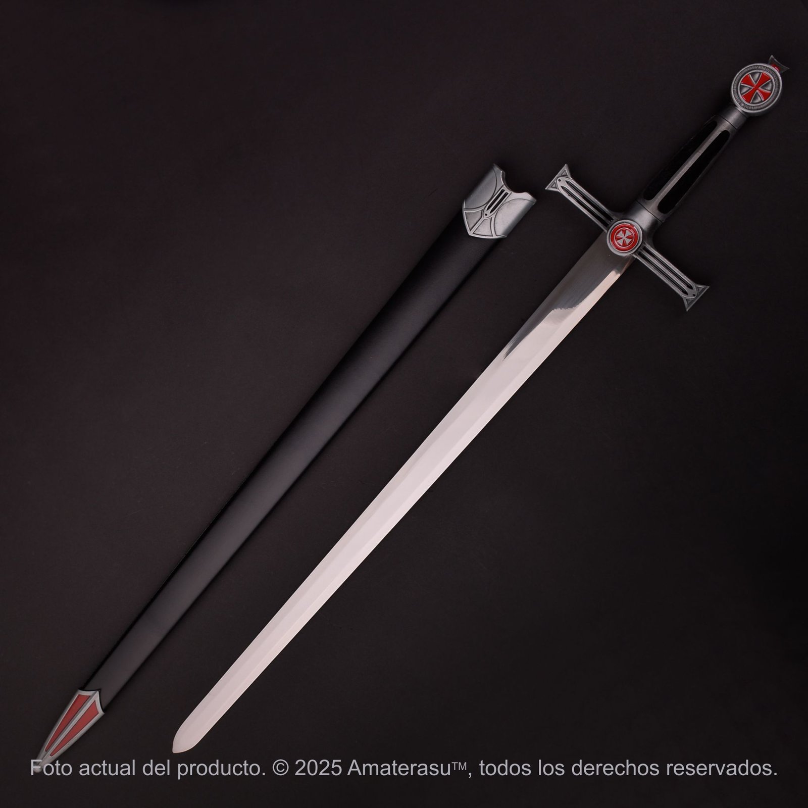 Espadín Ceremonial Templario Cruz Patada