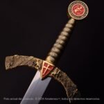Espada Templaria Cruzada Sigillum Militum Xpisti - Imagen 2