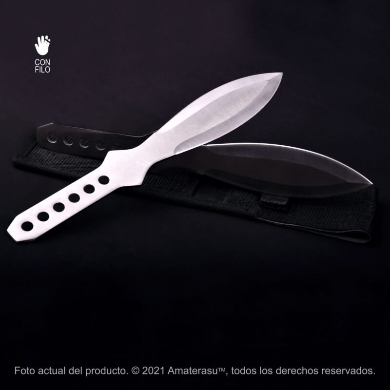 Set de 2 Kunai Cuchillo de lanzar Ninja Shinobi