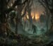 Witcher Ilustración conceptual del folklore eslavo que inspiró el mundo